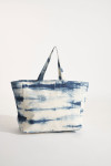 Alberto Renata blue tie-and-dye printed tote bag