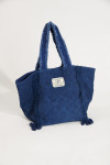 MANAE IMPACA navy blue terry bag
