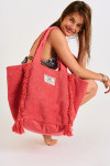 MANAE IMPACA coral pink terry bag