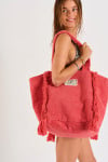 MANAE IMPACA coral pink terry bag