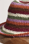 BOLERO LOEVA striped crochet bob