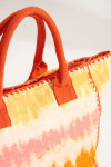 SETA LOHAN tie & dye orange beach bag