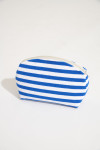 GRAPHITE SUNRAMA striped clutch bag