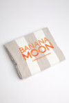 AISSIA MARBELLA beige striped beach towel