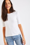 T-shirt côtelé blanc Cayden Leesburg