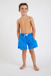 M AIR BASTOU effen blauwe zwemshort voor kinderen