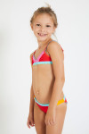 MARIACHI TEKNICOLOR girls' red two-piece swimsuit