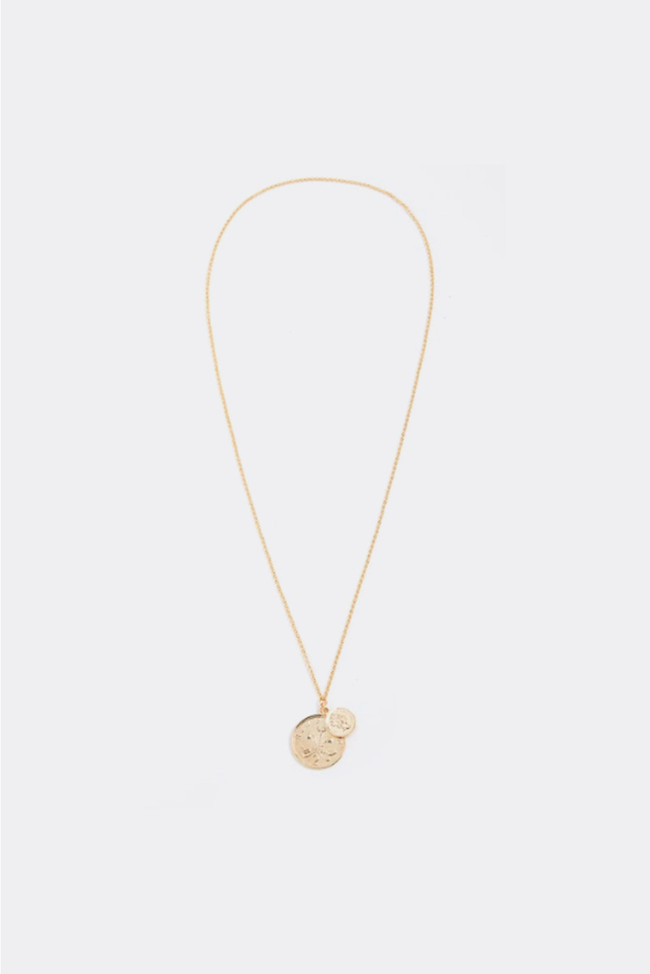 Gold plated double coin medaillon 