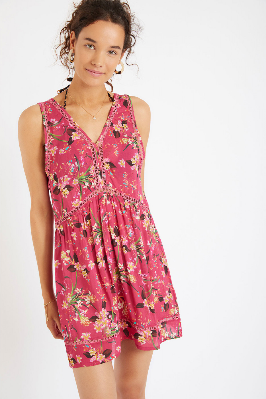 Vestito beachwear rosa Glena Buziosvoil | Banana Moon®