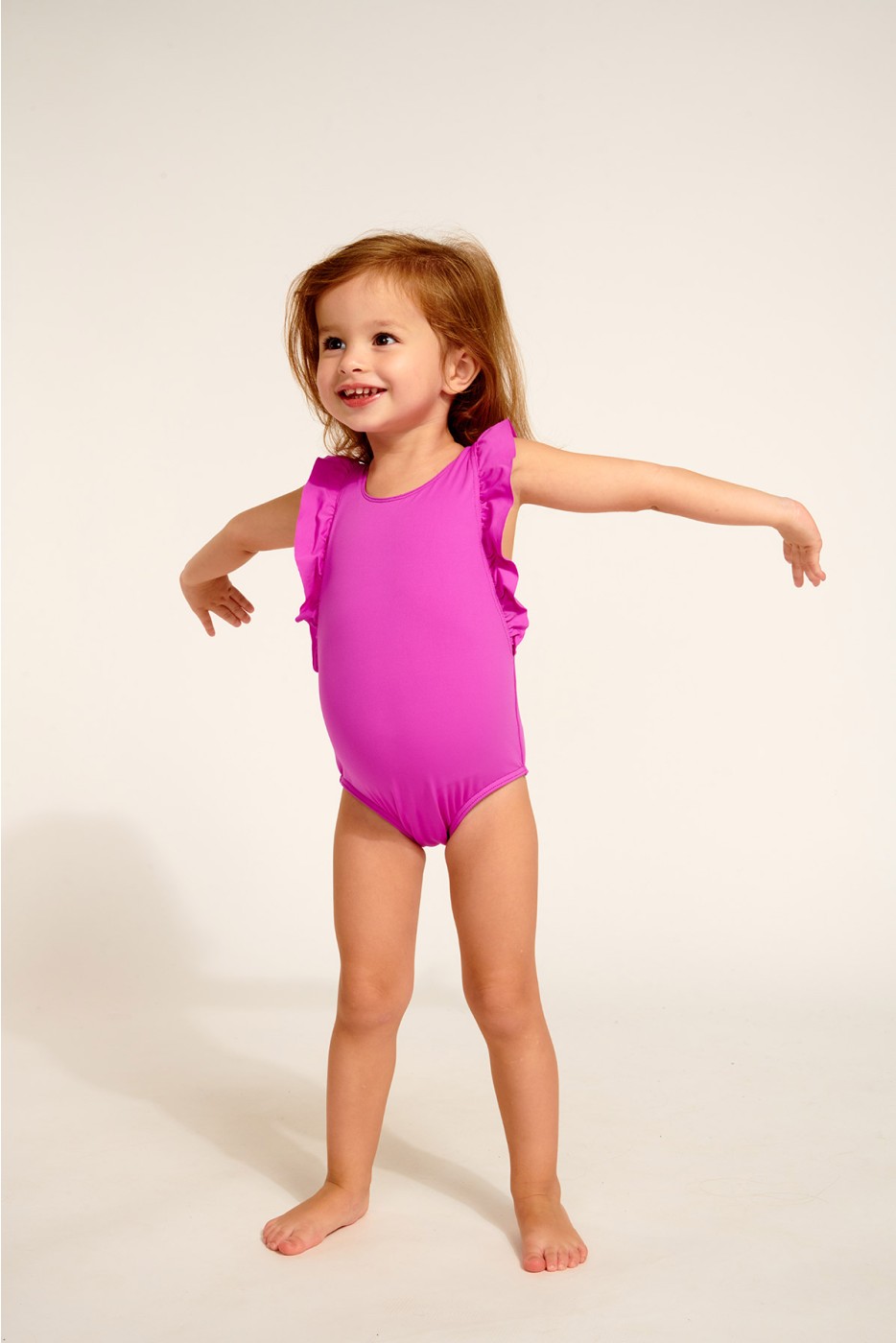 COLORSUN BABY TUNES toddler's pink one-piece swimsuit