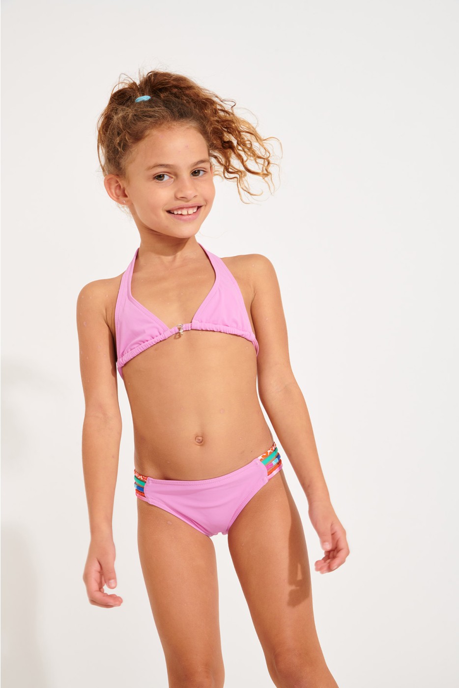 Banana Moon Spring Mini Foster Girl's Pink Two-Piece Swimsuit Ensemble Size 4 A