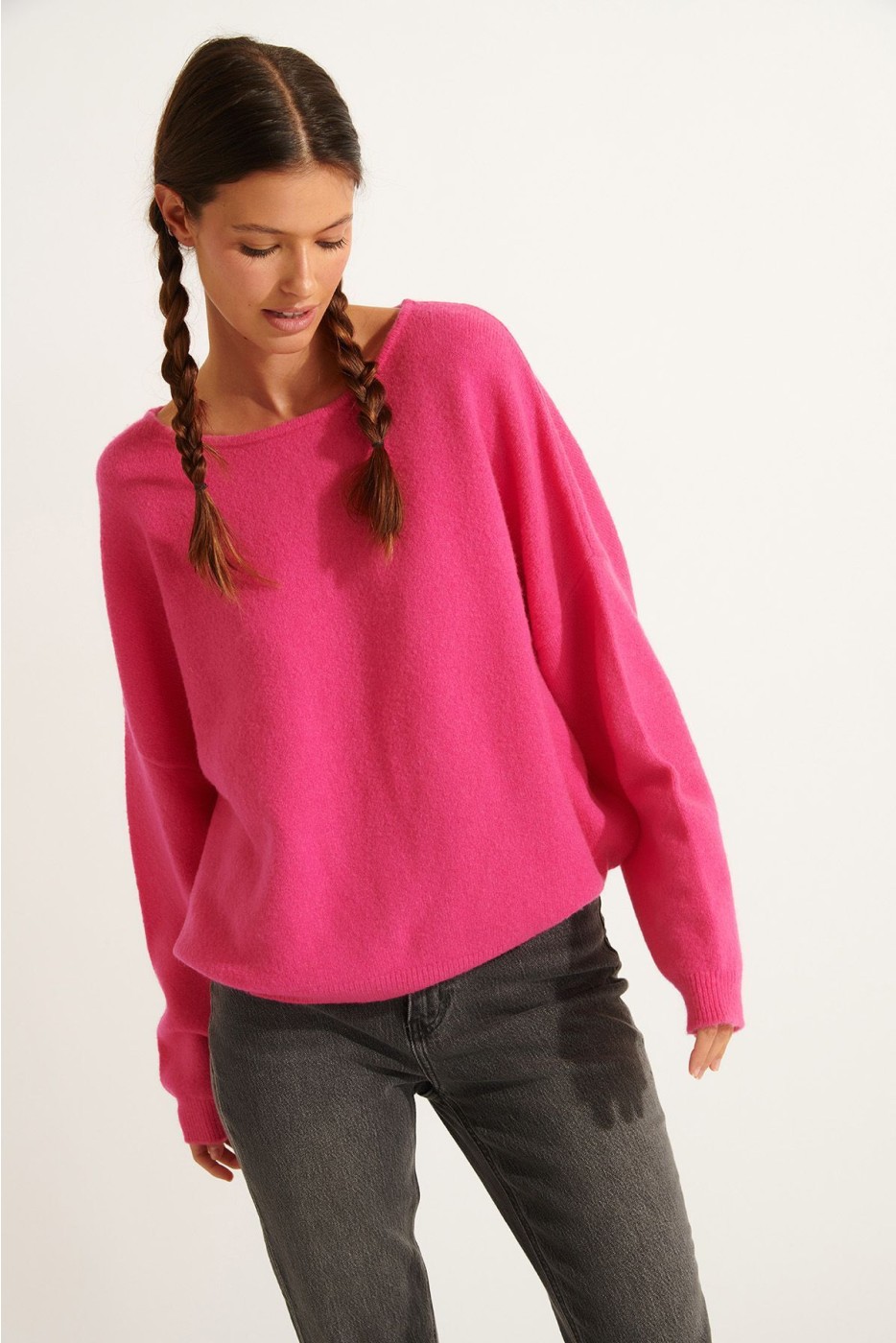 FLOWN FREELANCE pink wool jumper | Banana Moon®