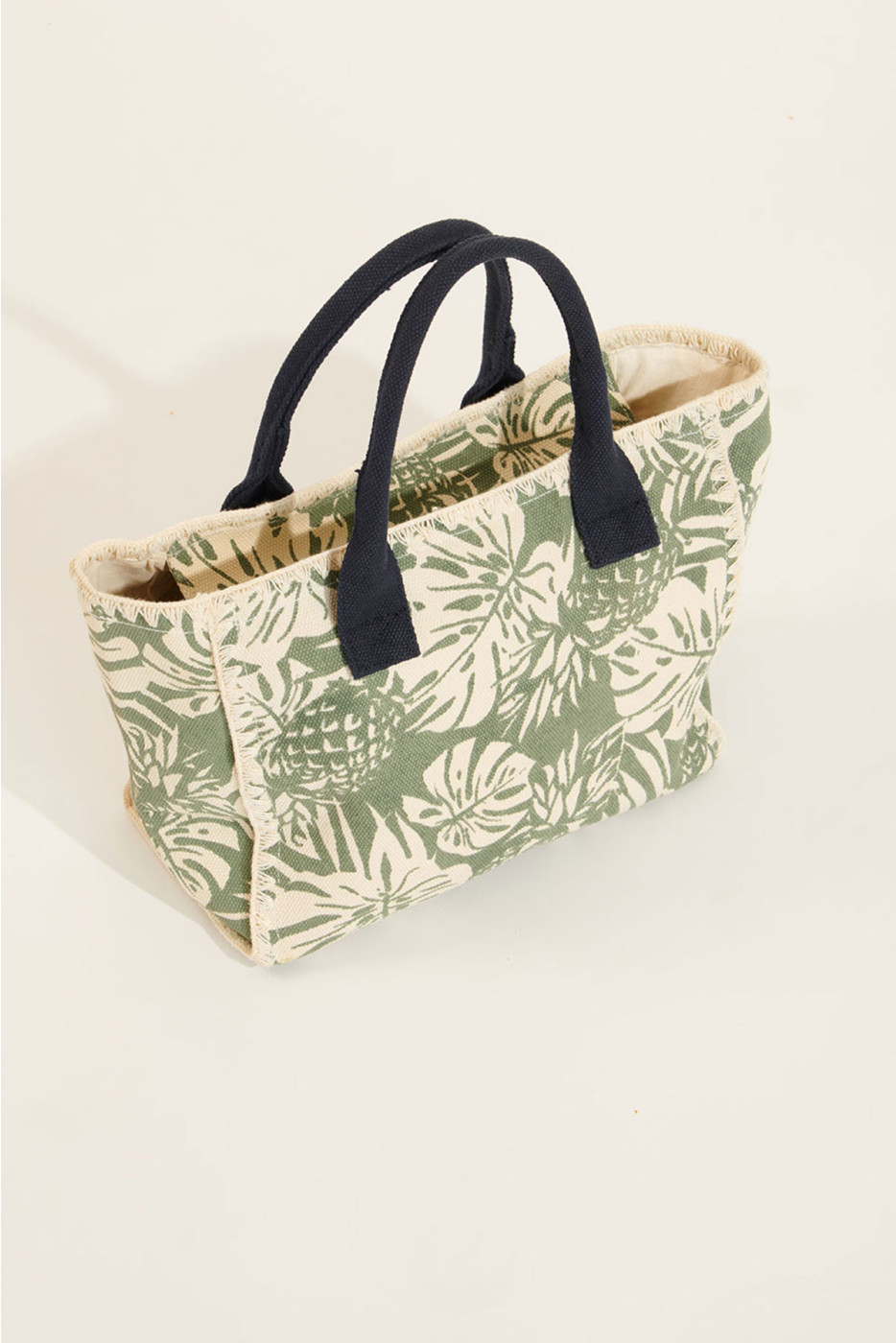 Lohan Seta khaki printed beach bag | Banana Moon®