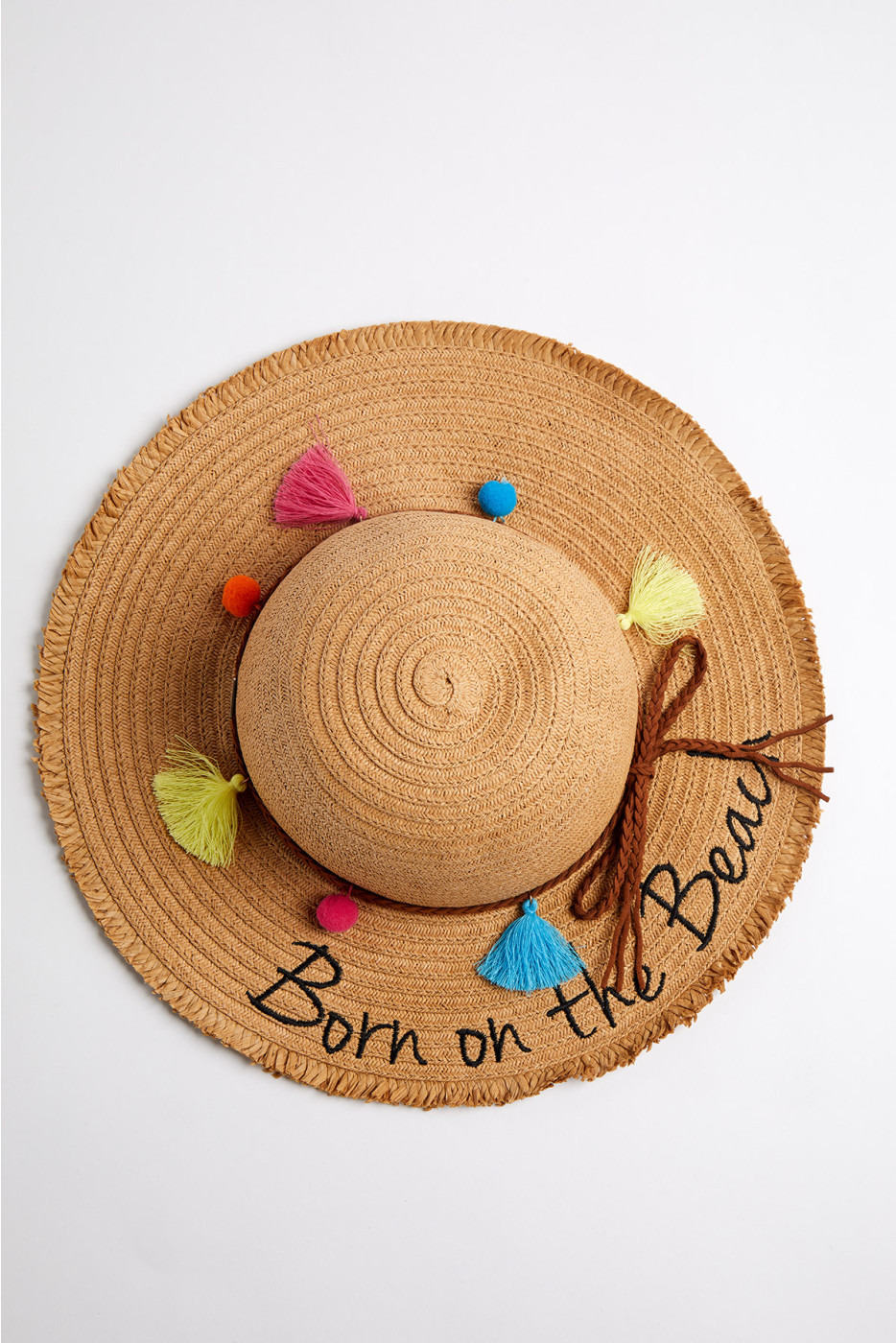 Colorful pom pom floppy hat | BRAZIL 