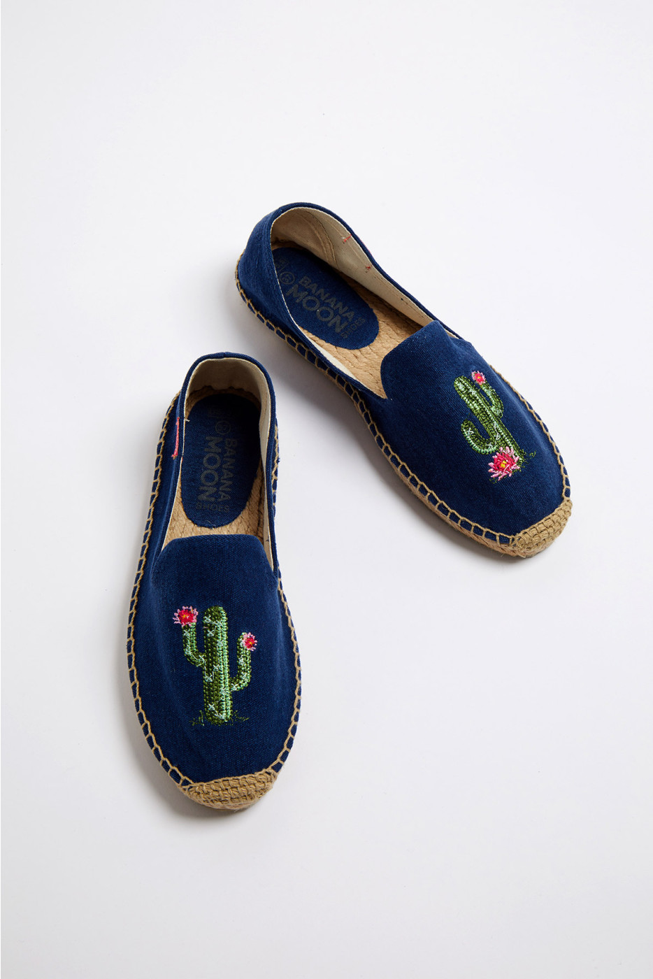 Espadrilles bleues avec broderie cactus Ozzie Espadrille
