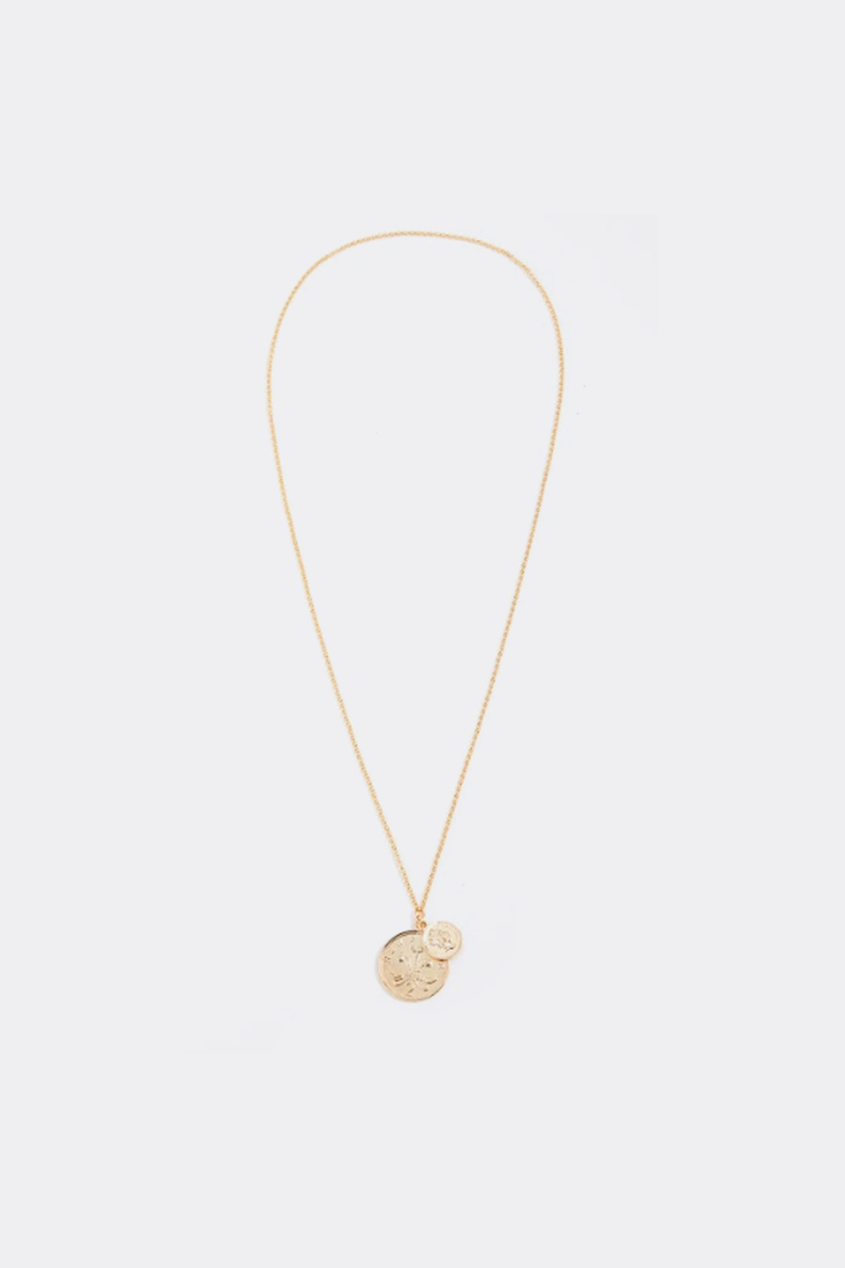Gold plated double coin medaillon 