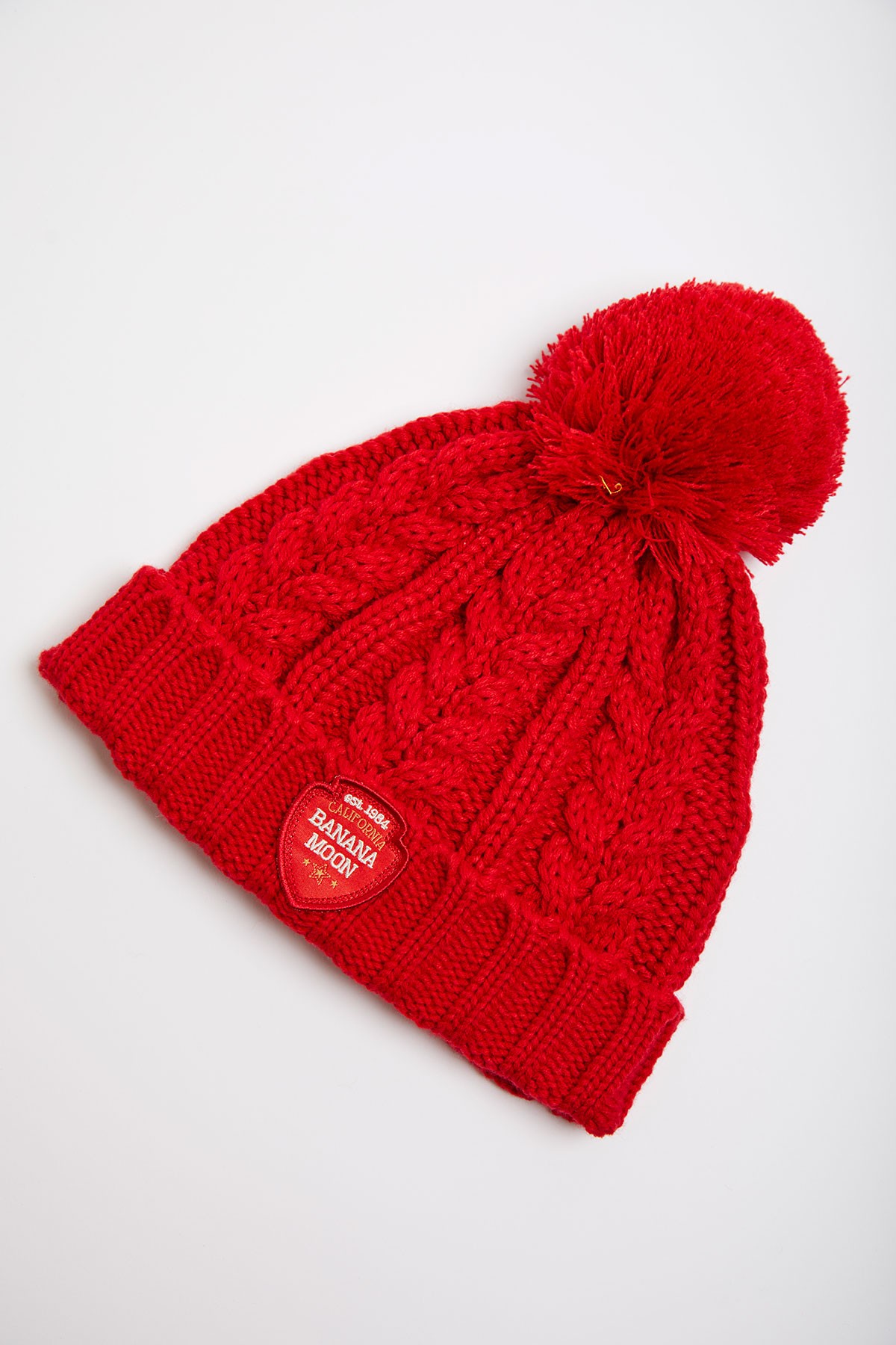 Howson Lemonwood Women's red cable knit 