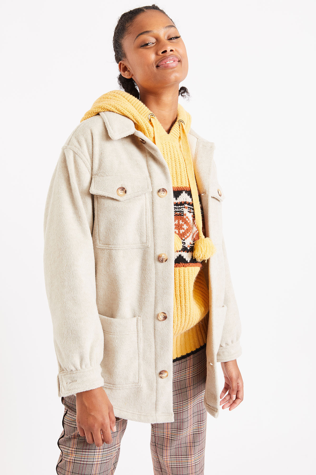 Mael Denaly beige overshirt | Banana Moon®