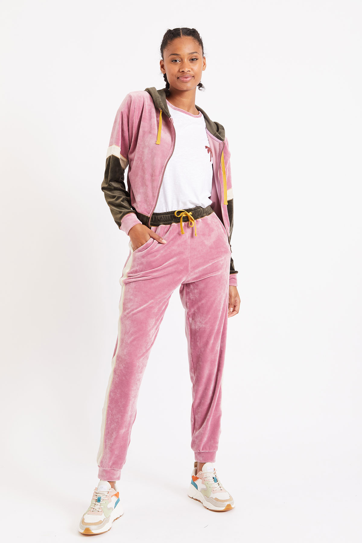 Banana Moon® Quickly Wildlake Pink Velour Pants| Banana Moon®