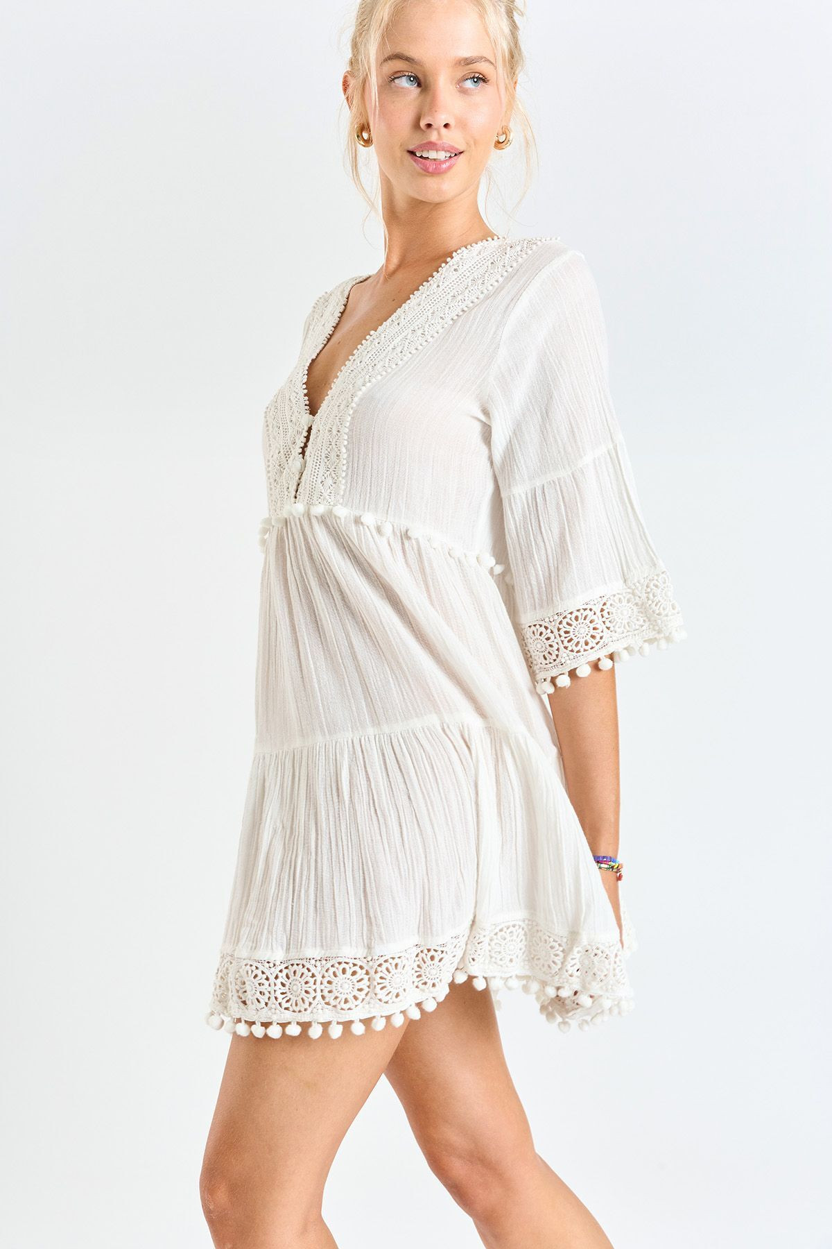 NATALI JAYANY cream beach dress | Banana Moon®