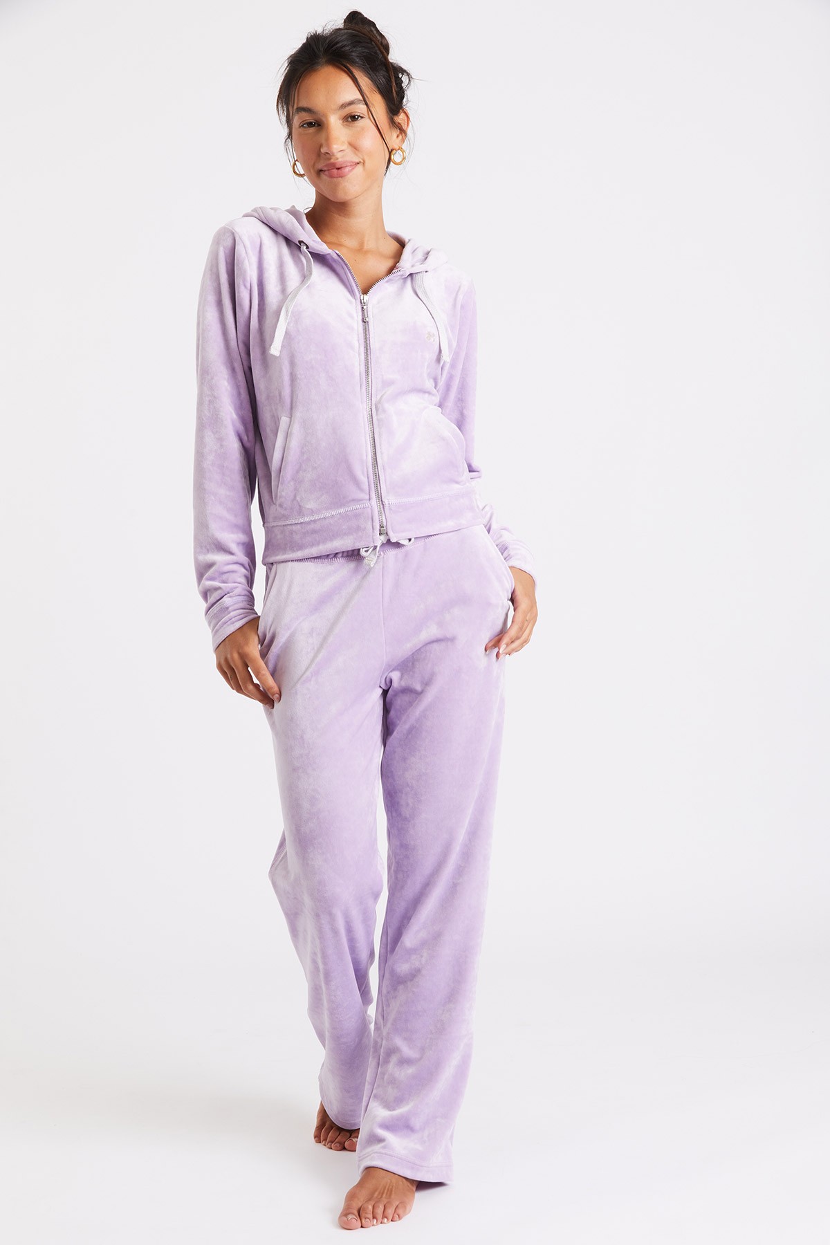 Lenny Sealake lilac Banana purple Moon® velour jogger | pants