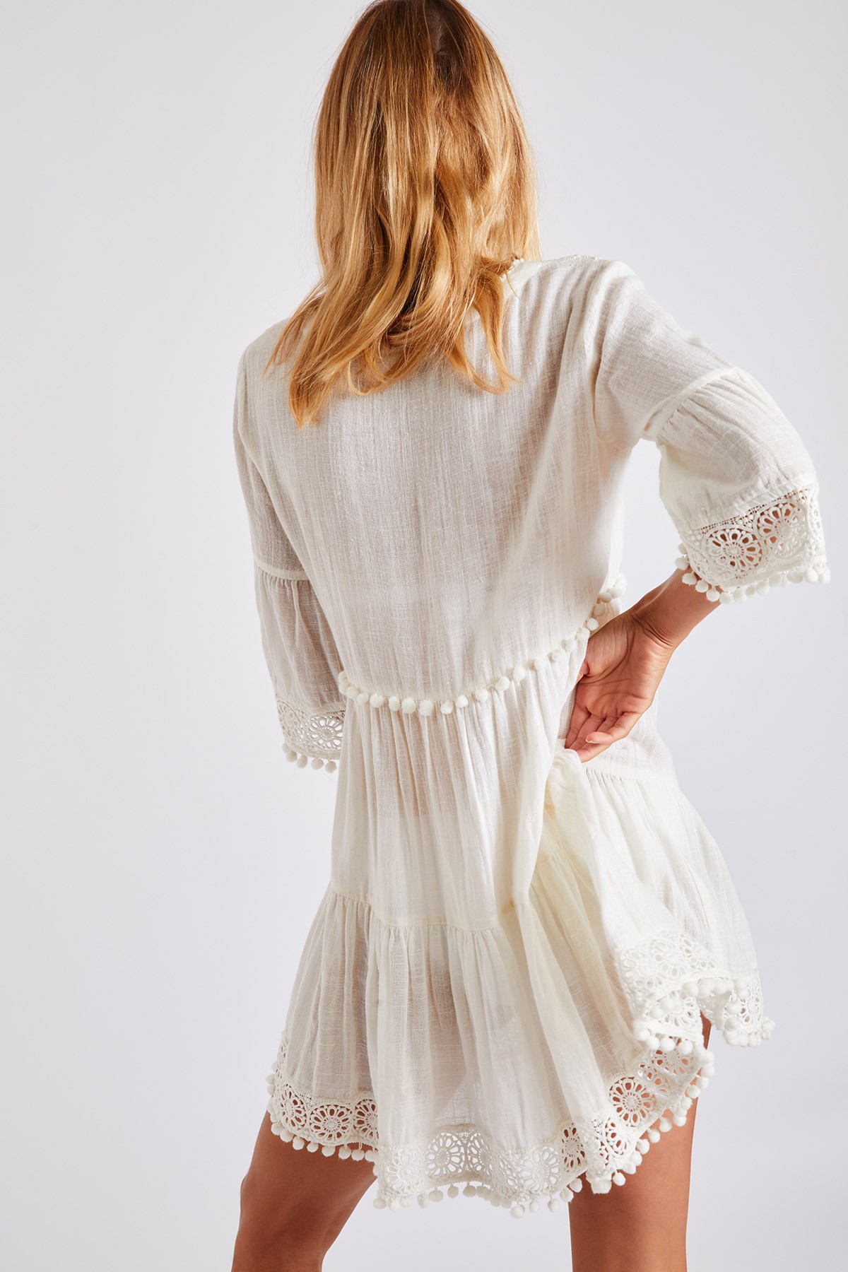 Natali Jayany off-white beach tunic 