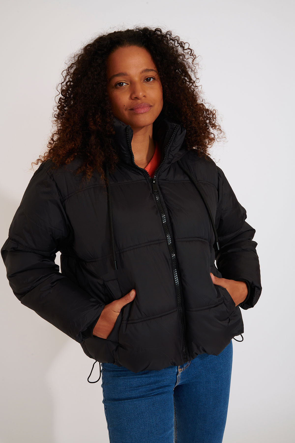BROLLY DOUDIES black quilted down jacket | Banana Moon®