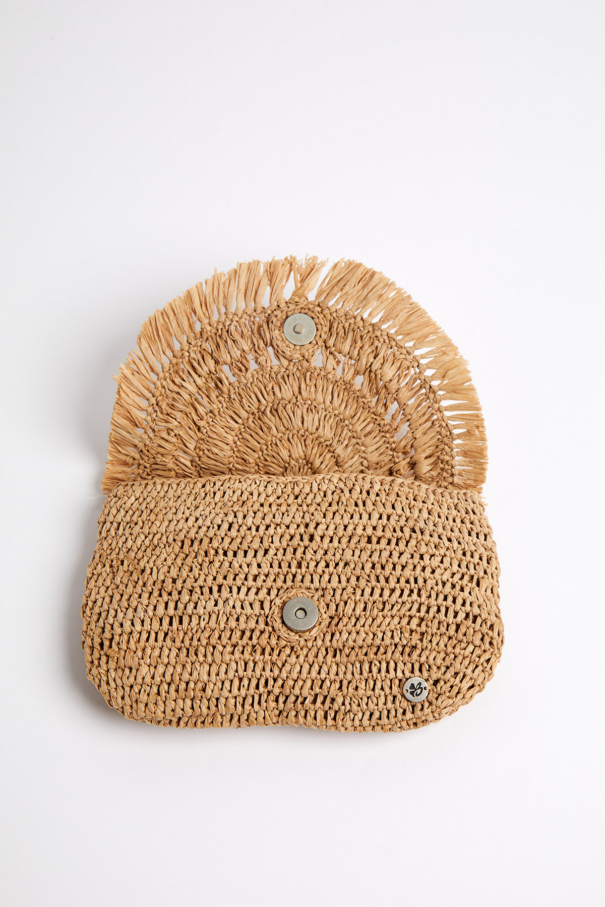Pochette borsina a mano rafia bianca | Gelsomini