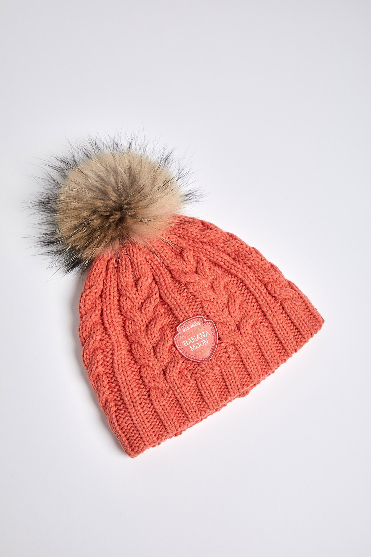 Women's Coral Hat with Pompom | DOTTO 
