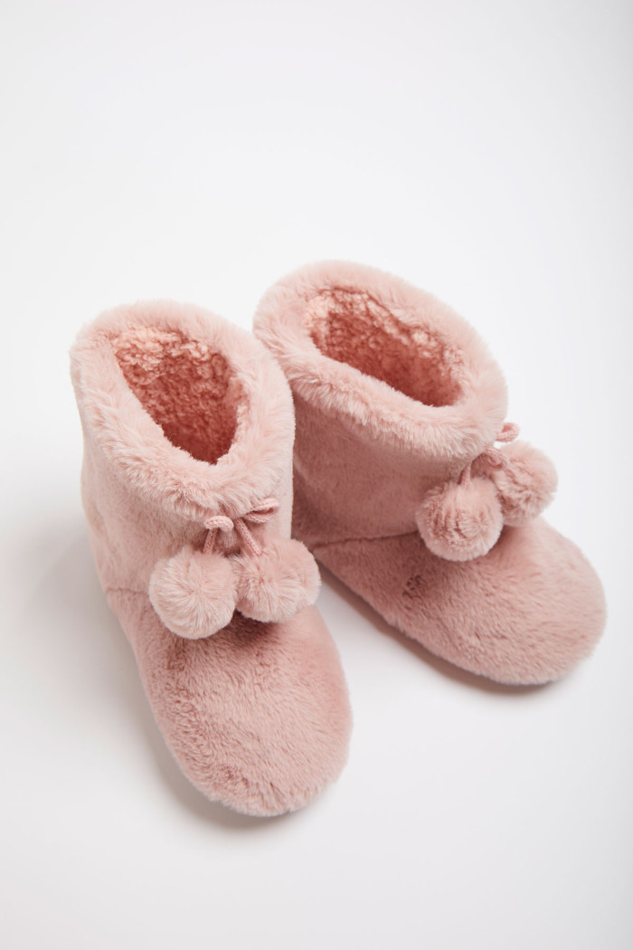 VASTI MUPPET women's pink bootie slippers