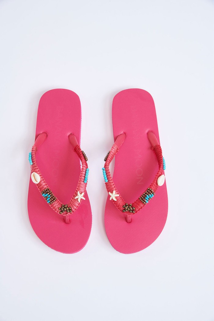 Lucero Tahuata Pink Seashell Flip-Flops