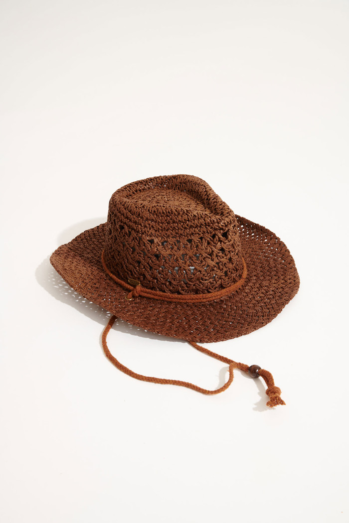 Sombrero de paja marrón MEXWOOD HATSY