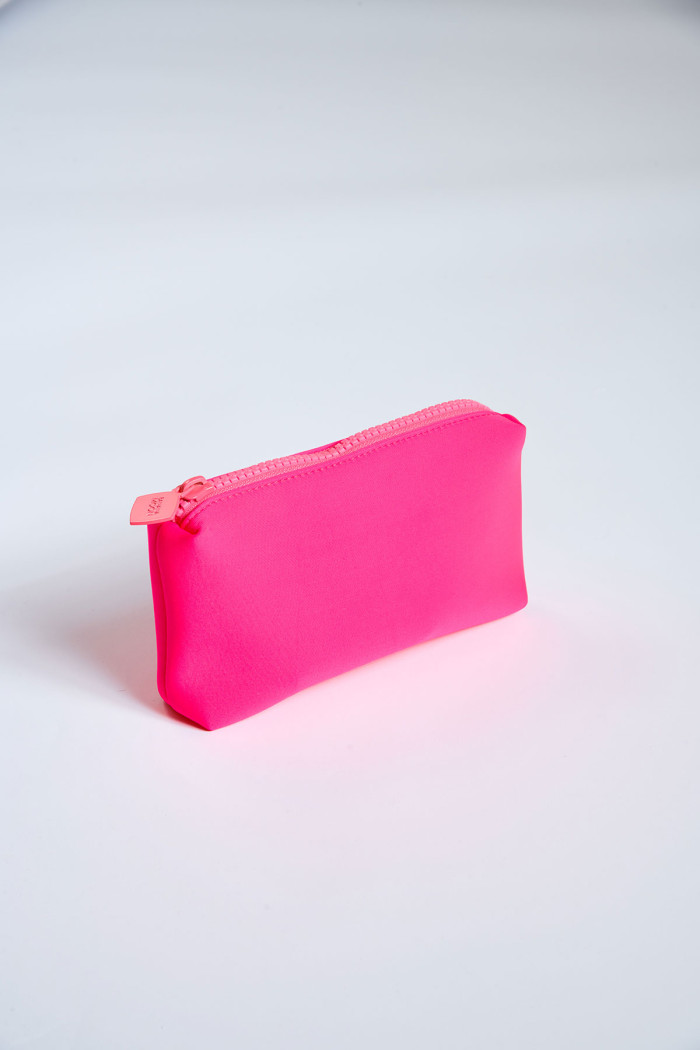 Minibolso de mano de neopreno rosa Neon Pouch