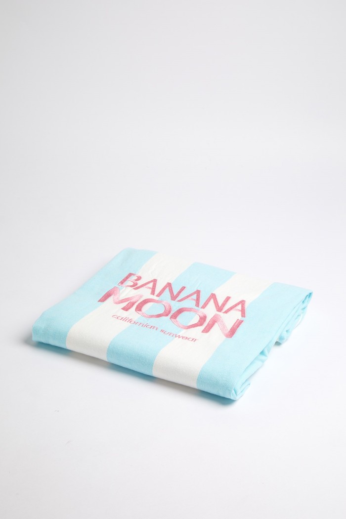 Aissia Marbella Turquoise Striped Beach Towel