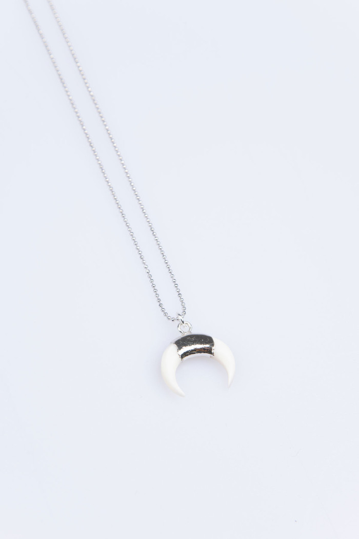 Salty Cali® Crescent mother-of-pearl horn necklace