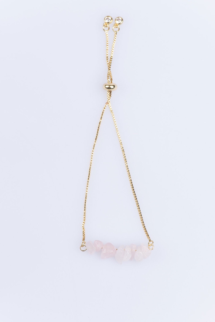 Pulsera dorada de piedras de cuarzo Loving Bracelet Salty Cali®