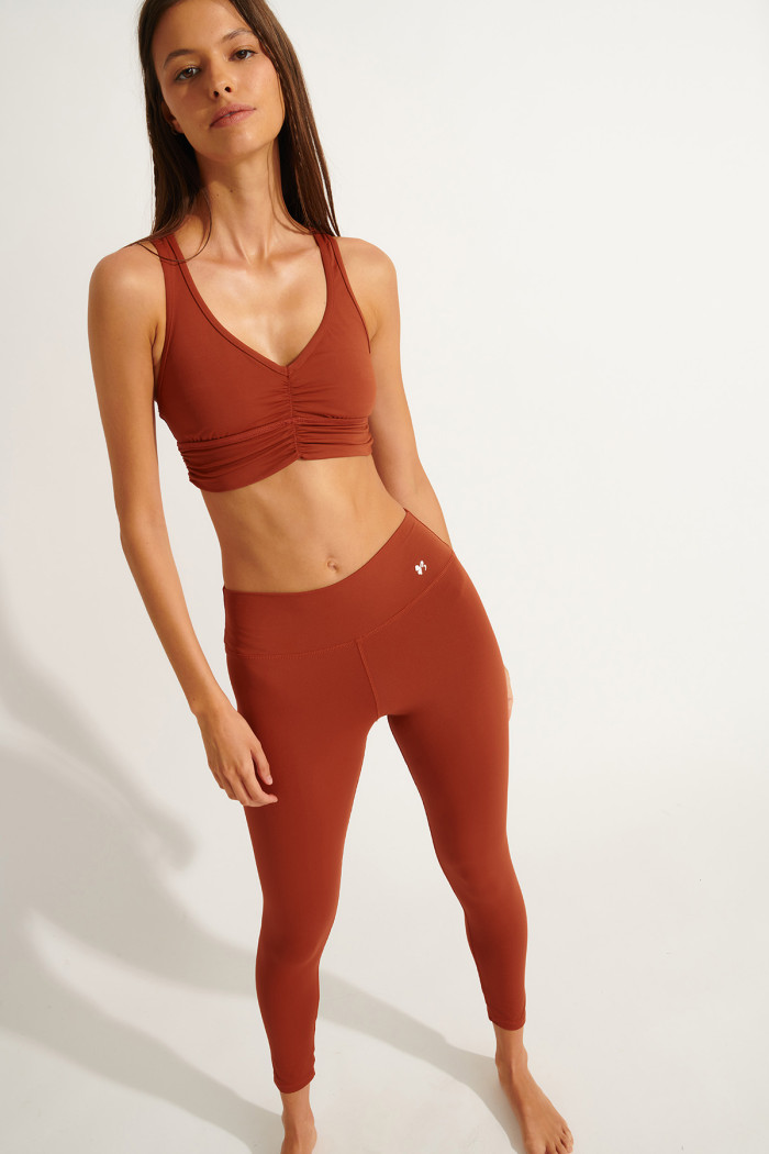 Legging de sport marron EAGLE WELLNESS