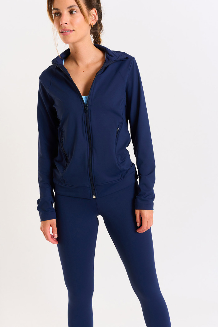 Veste de sport bleue marine FOCUS WELLNESS