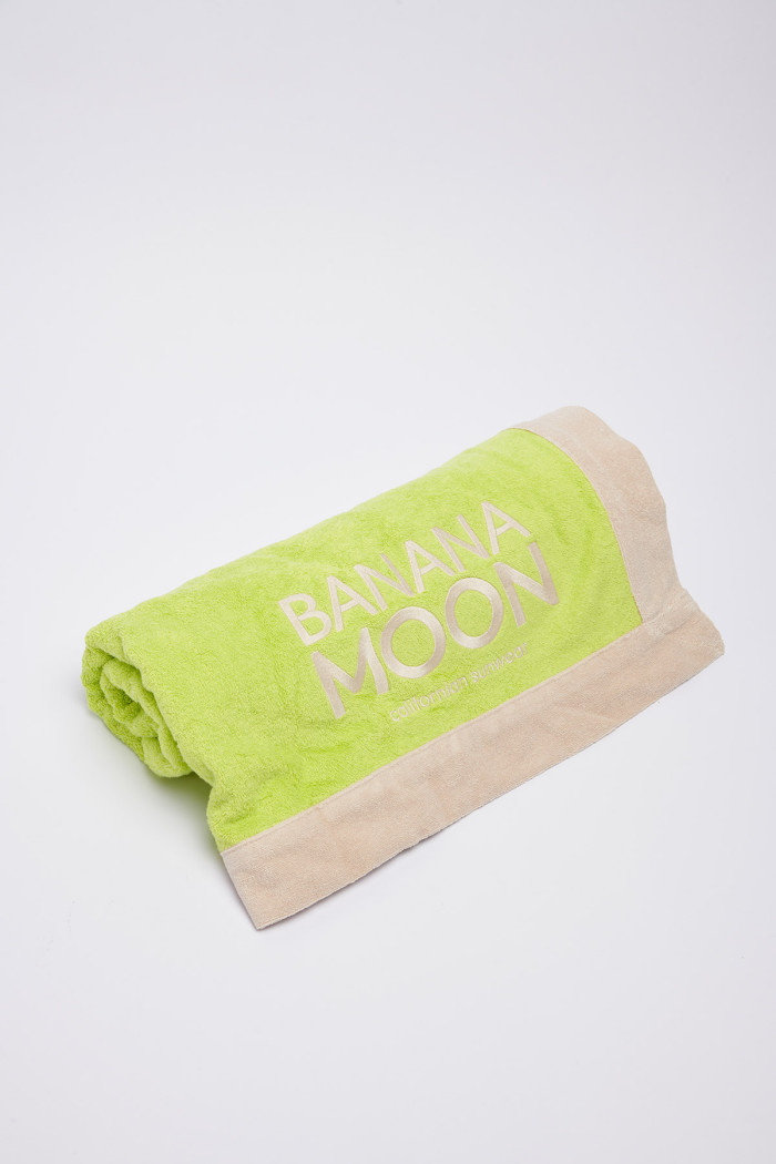 Serviette de plage coloris anis Lanza Towely