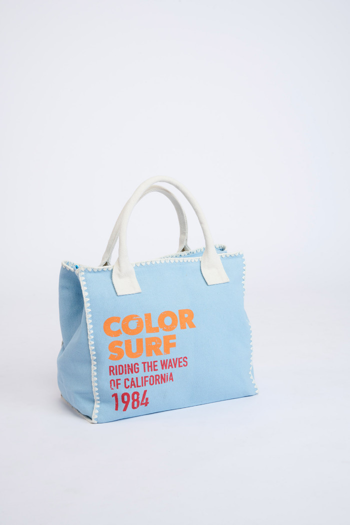 Bolso tote azul celeste Seta Lohan