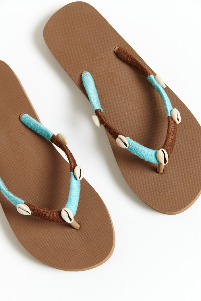 Chanclas marrones NILULU SEASIDE