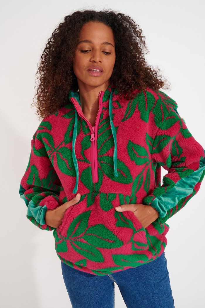 NOOK GREENVILLE Printed fleece sweatshirt