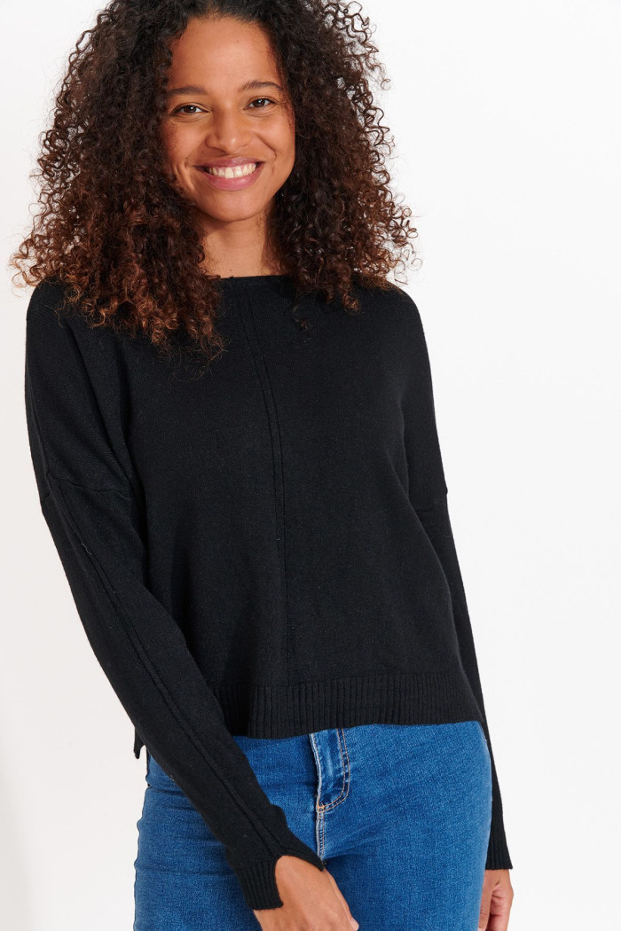 Women’s black sweater WESTWOOD DERFIELD