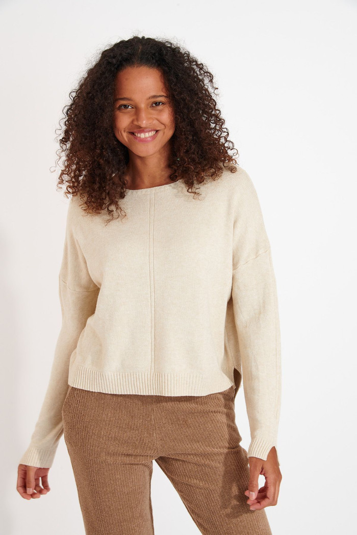 Women’s ecru sweater WESTWOOD DERFIELD