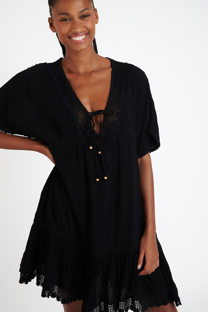 AVELLE SEATIME black tunic dress