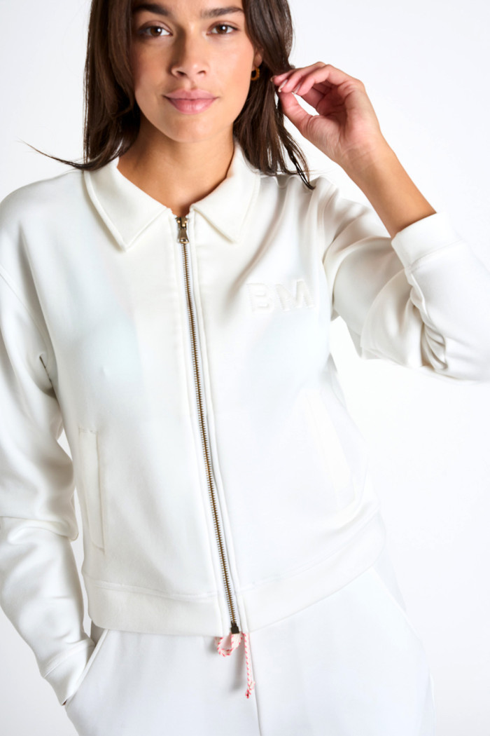 Gilet zippé blanc DARLENE BAYJOY