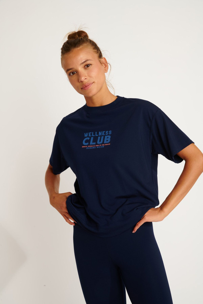 T-shirt manches courtes bleu marine KAIA BAYLIGHT