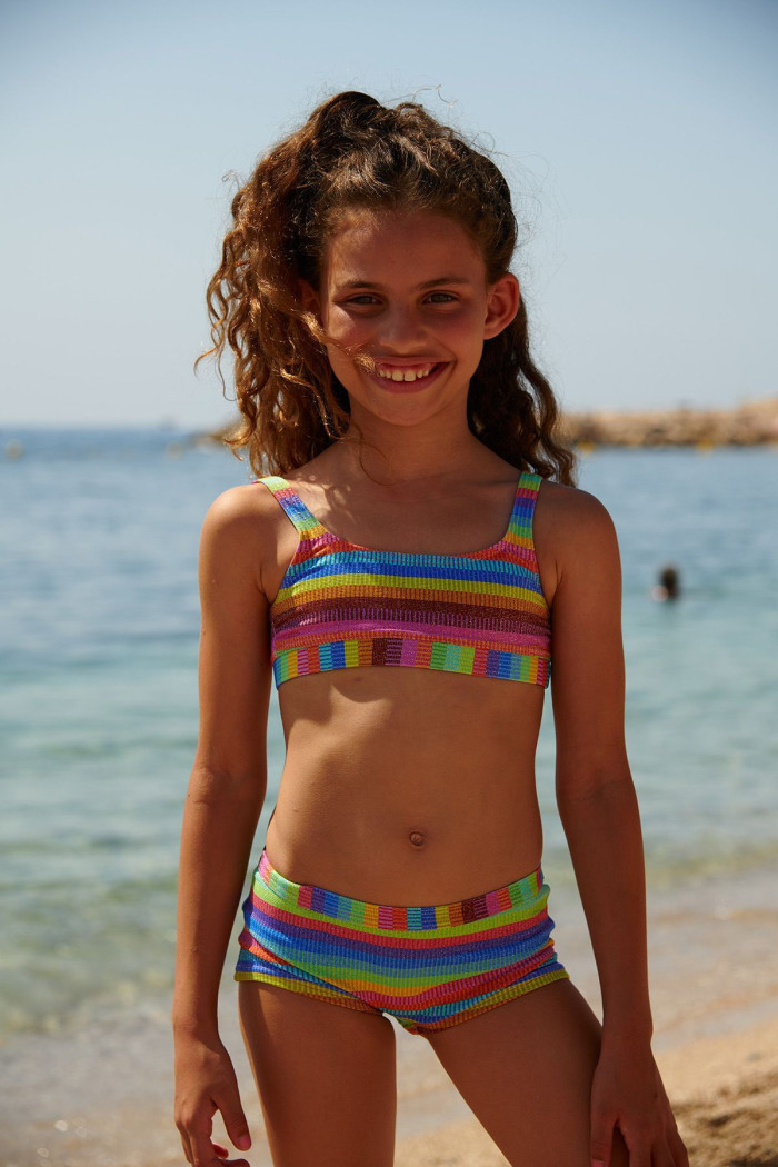 Bikini multicolor para niña M BAMBI LOMARICA