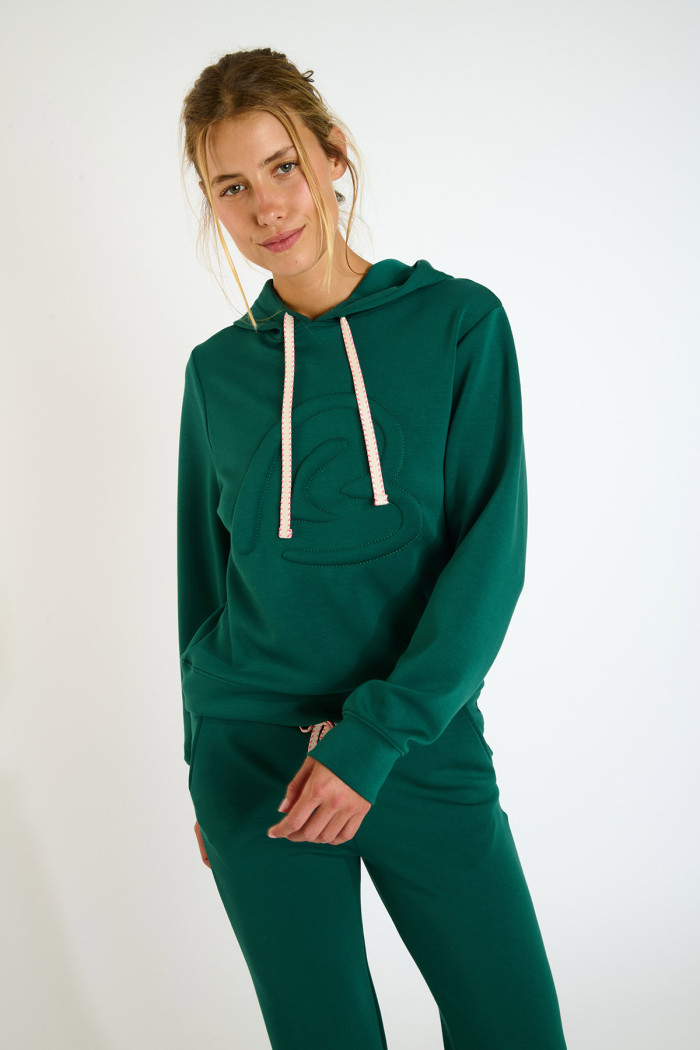 ANDY BAYJOY Green hooded jacket
