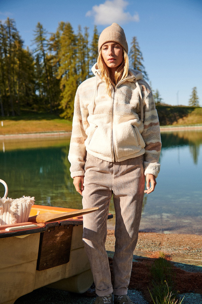 BANFF GREENWOOD Women’s Beige Fleece Jacket